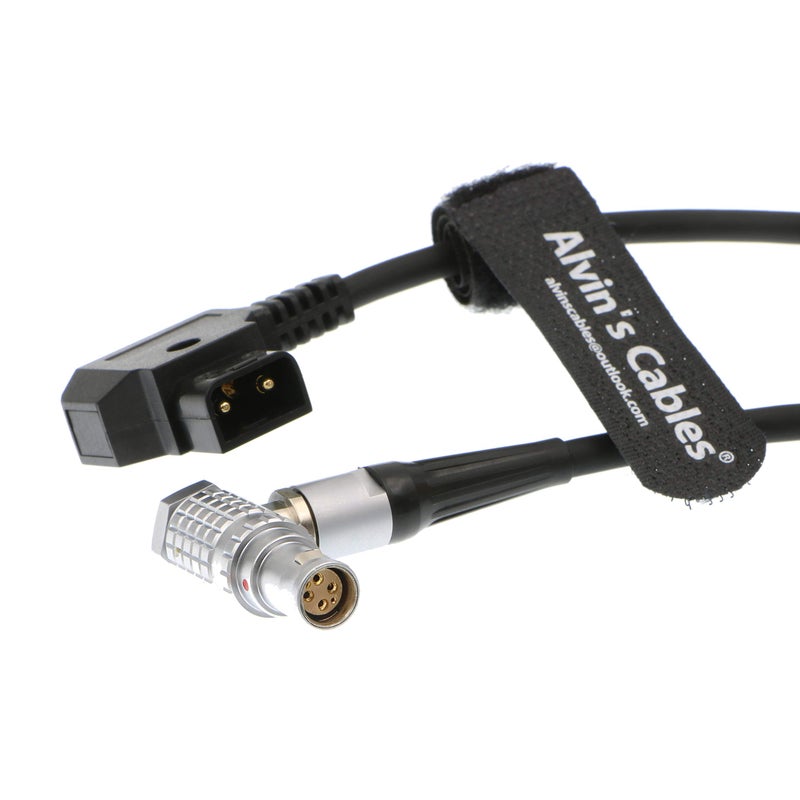 Alvin's Cables كابل الطاقة الأحمر من ألفين لكاميرا RED Komodo-X لكاميرا RED DSMC2 Epic Scarlet D-Tap إلى كابل أنثوي بزاوية 6 دبابيس لطائرة DJI Ronin 4D بطول 1م/39.4 بوصة - Image 1